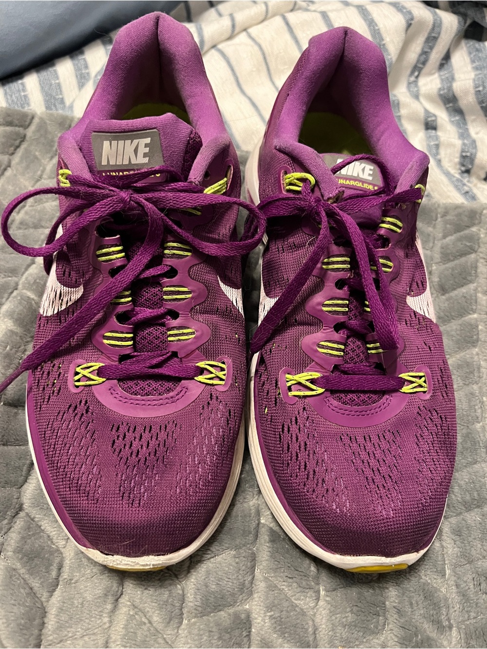 Nike Women's Purple lunarglide 5 Running Shoes size 8